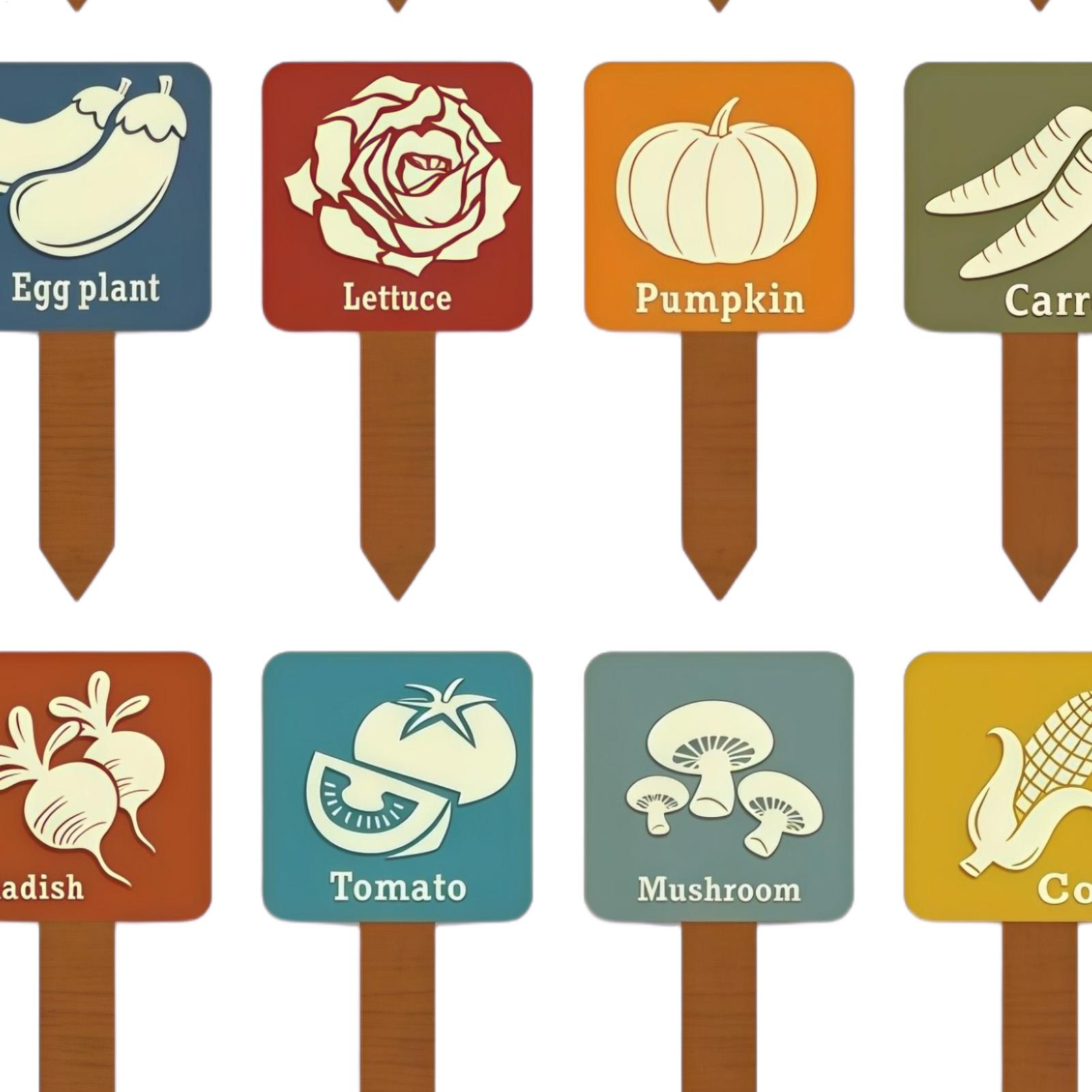 Vegetable Garden Signs 15 Piec - مراجعة Garden Row Marker وسعره