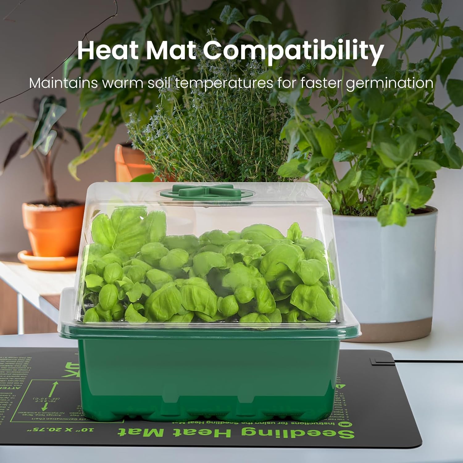 Seed Starter Kit with Grow Lig - مراجعة Seed Starter Trays وسعره