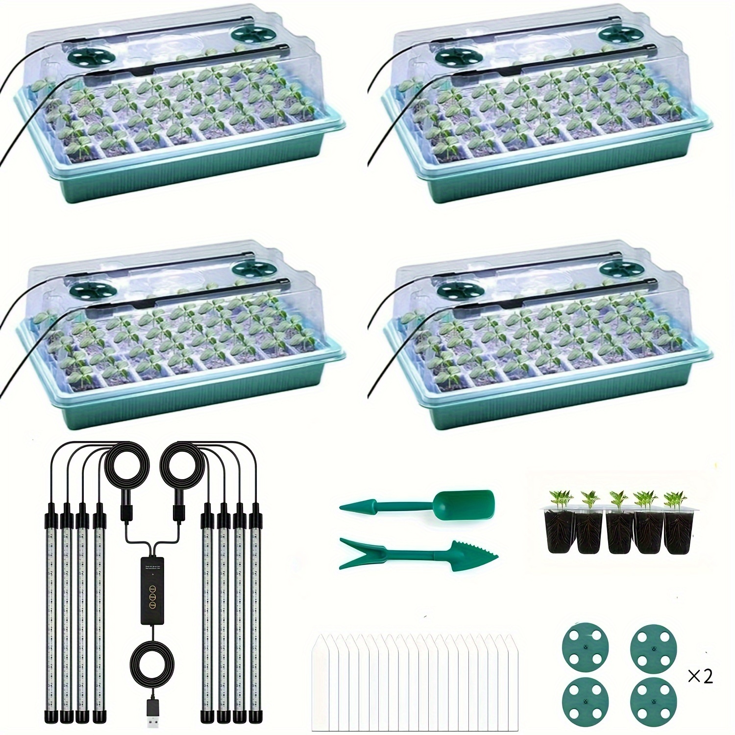 4-Pack Seed Starter Tray Kit 1 - مراجعة Seed Starter Trays وسعره