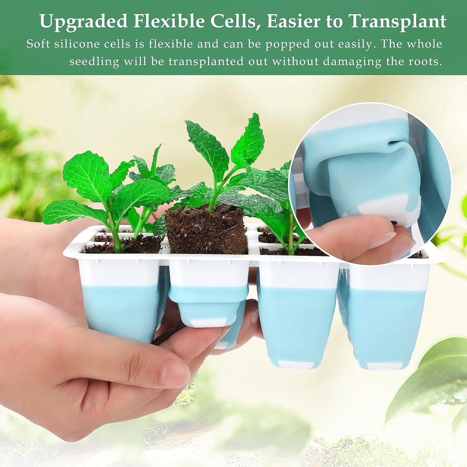 5 PCS Reusable Seed Starter Tr - مراجعة Seed Starter Trays وسعره