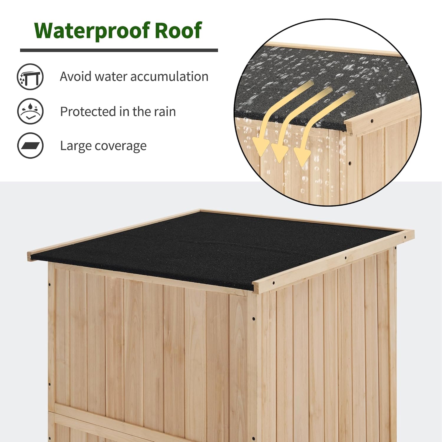 30in Deep Wood Outdoor Storage - مراجعة Gardening Tools وسعره