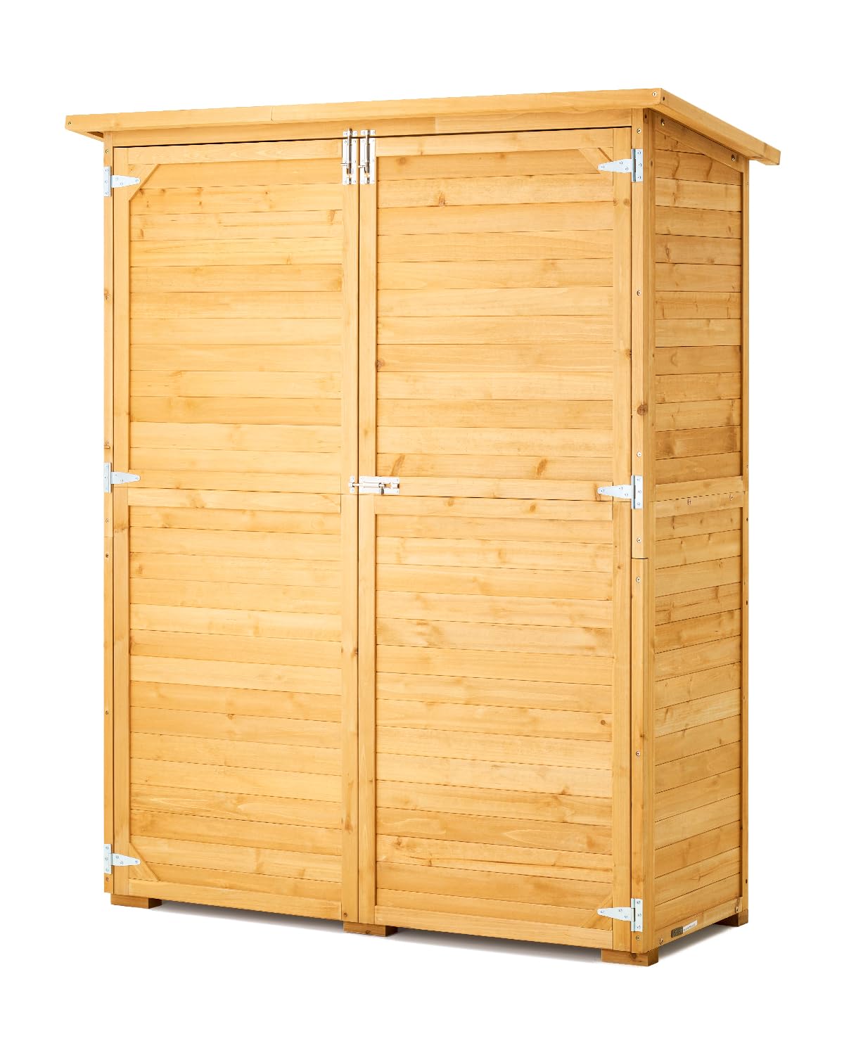 Large Wooden Outdoor Storage S - مراجعة Gardening Tools وسعره