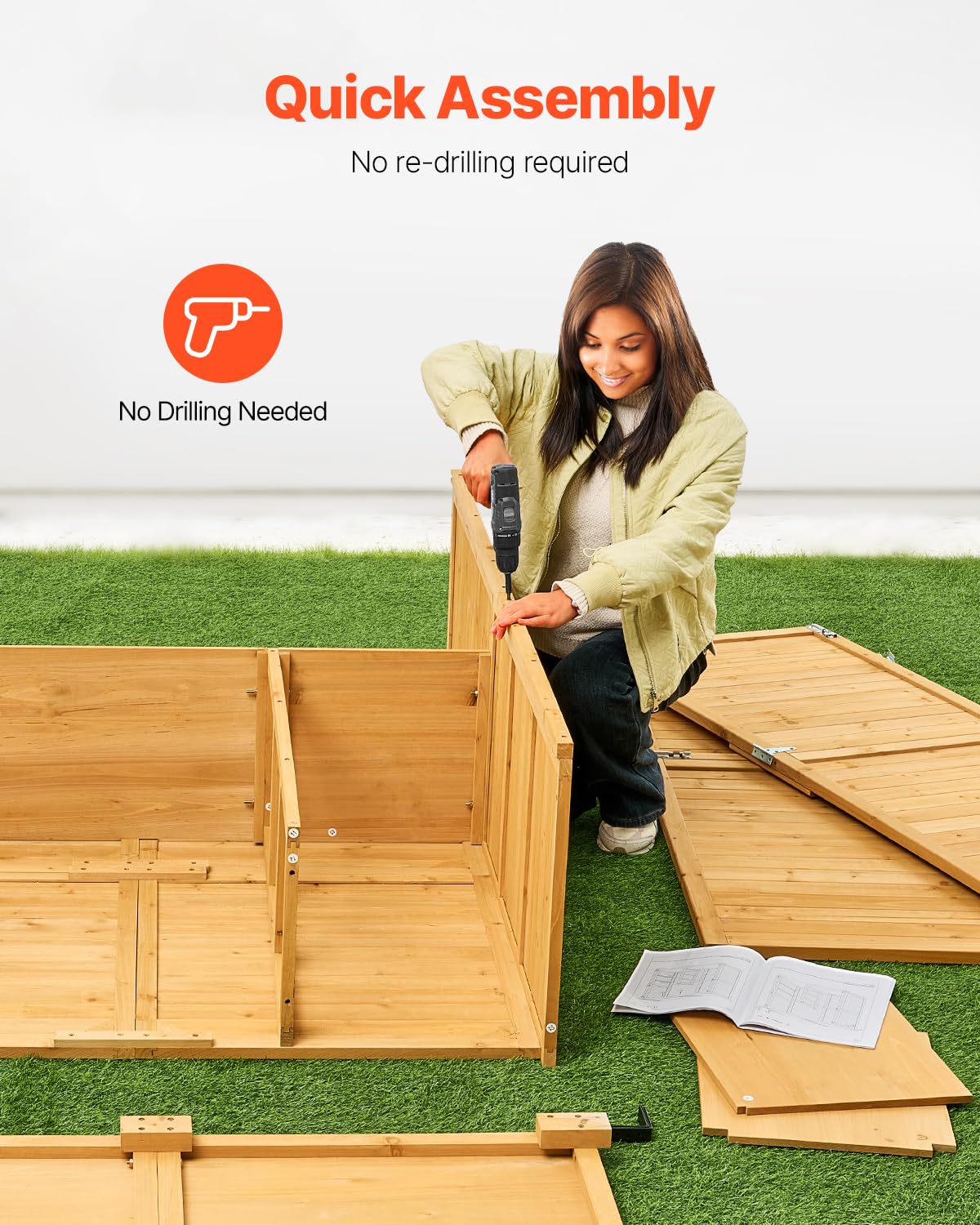 Large Wooden Outdoor Storage S - مراجعة Gardening Tools وسعره