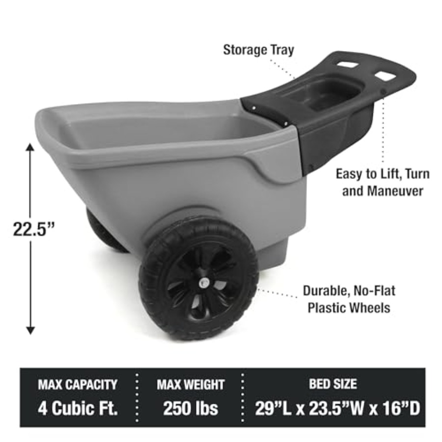 Garden wheelbarrow with tool s - مراجعة Gardening Tools Made In Usa وسعره