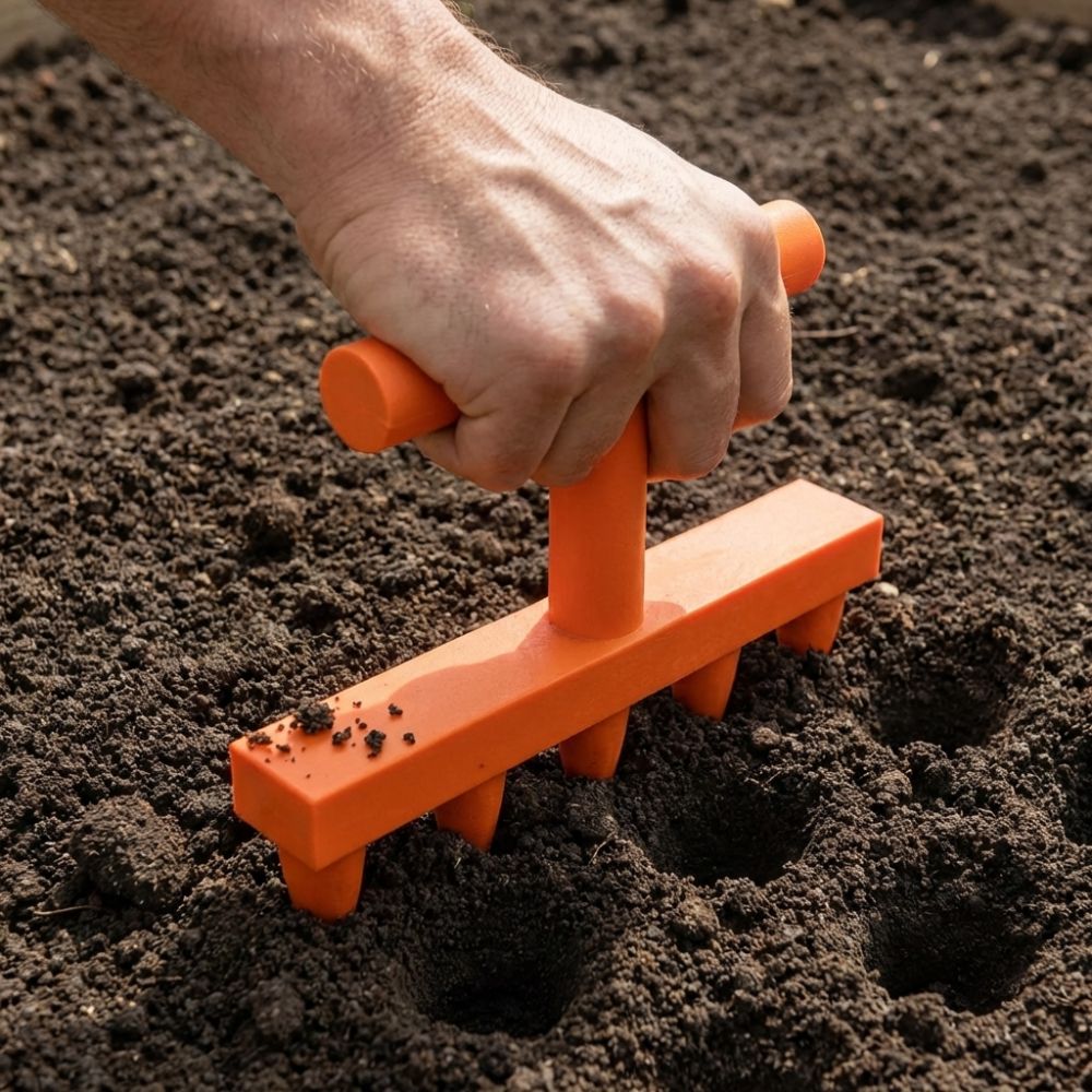 Plastic Soil Hole Drilling Too - مراجعة Garden Row Marker وسعره