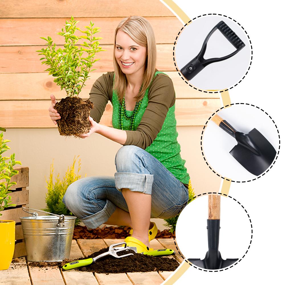 36cm Garden Shovel WIth Wooden - مراجعة Gardening Tools For 6 Year Old وسعره