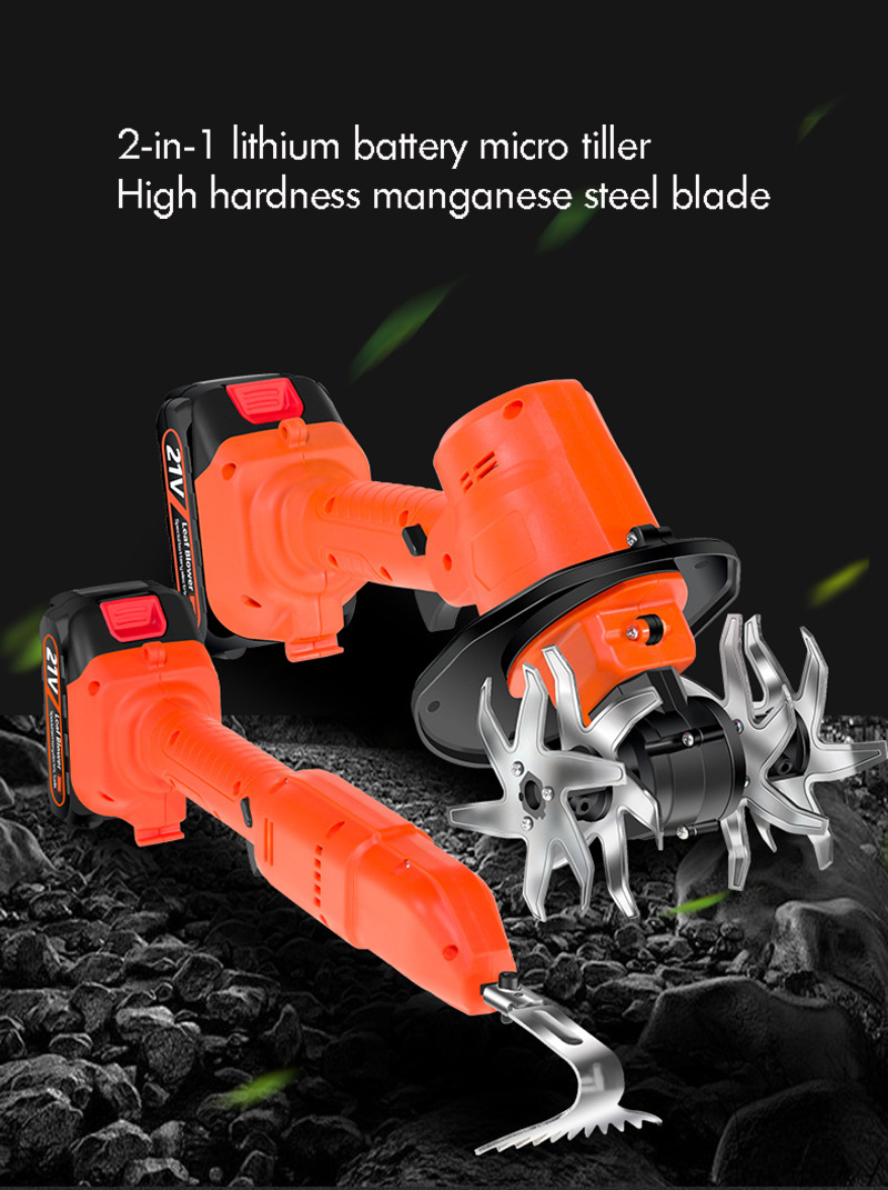 Cordless Electric Tiller 1.5Ah - مراجعة Gardening Tools Brands وسعره
