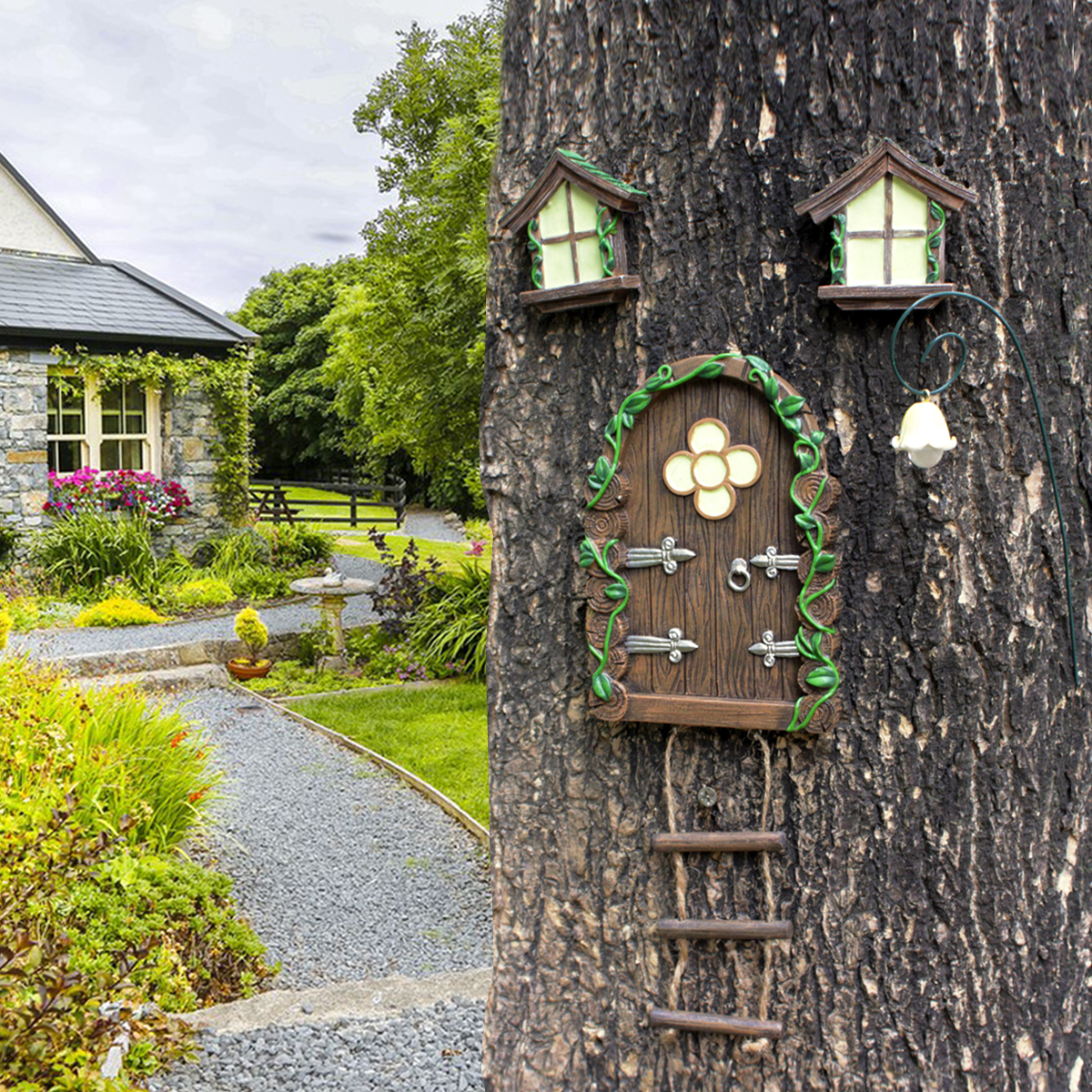 1 Set, Mini Fairy Tale Door De - مراجعة Gardening Tools Store وسعره
