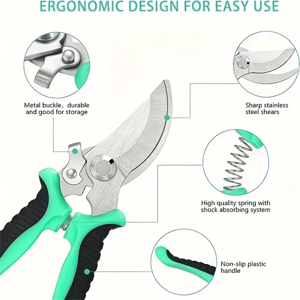 Bypass Pruner Stainless Steel  - مراجعة Gardening Tools Bag وسعره