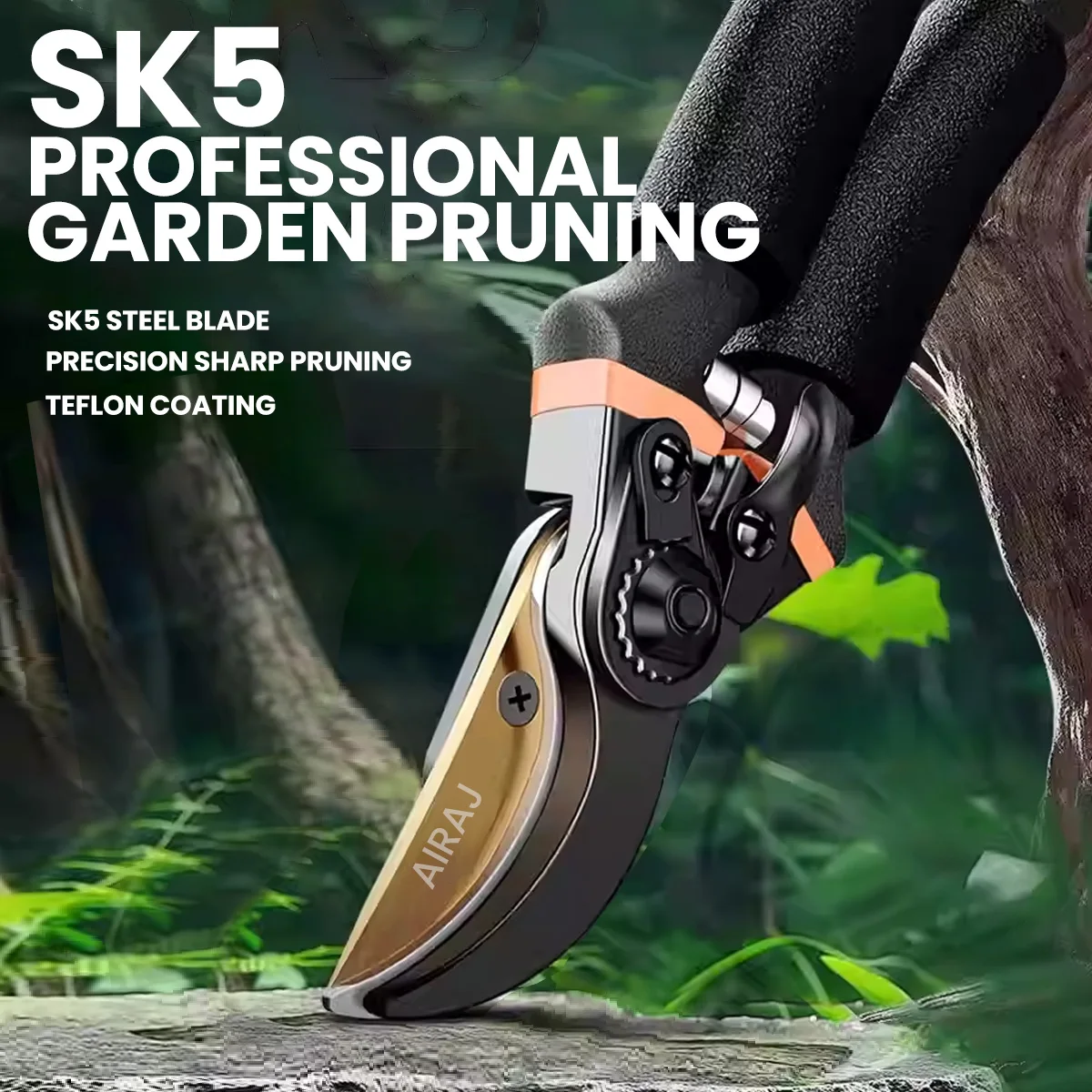 AIRAJ 8.5 Inch Pruner Shears S - مراجعة Gardening Tools On Sale وسعره
