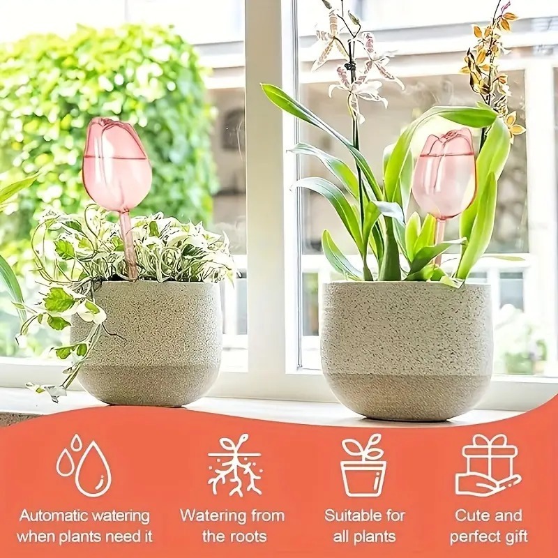 1/8pcs Premium Pink Self Water - مراجعة Gardening Tools And Equipment وسعره