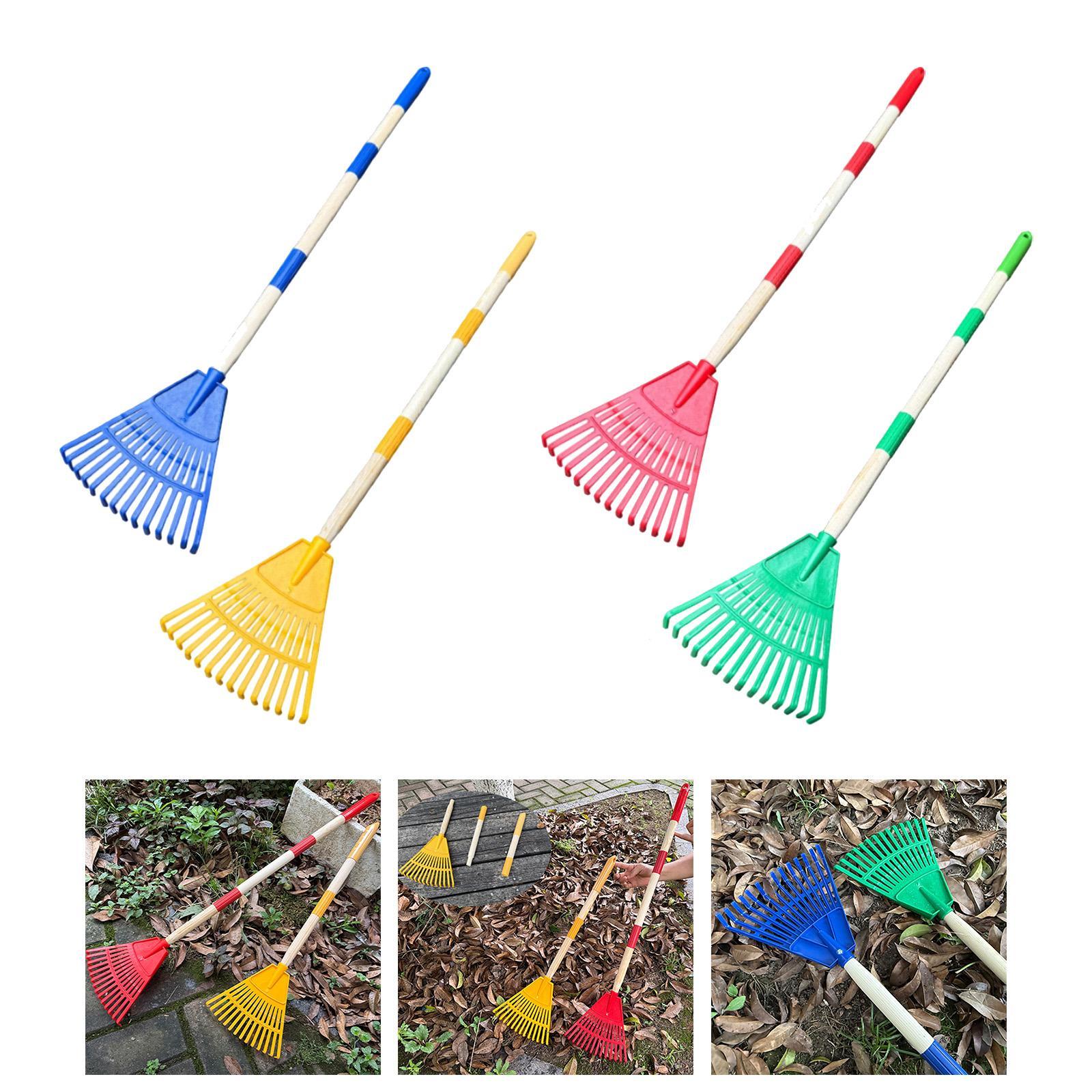 Leaf Rake 3 Sections with Long - مراجعة Gardening Tools For 6 Year Old وسعره