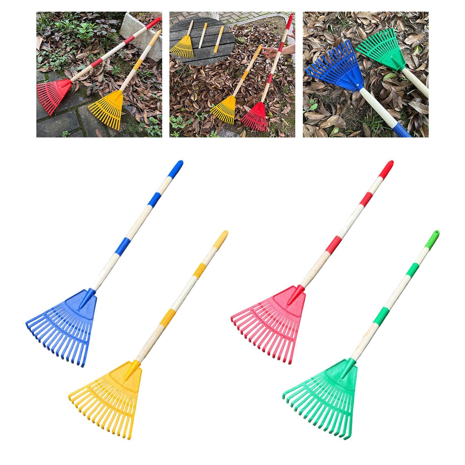 Leaf Rake 3 Sections with Long - مراجعة Gardening Tools For 6 Year Old وسعره