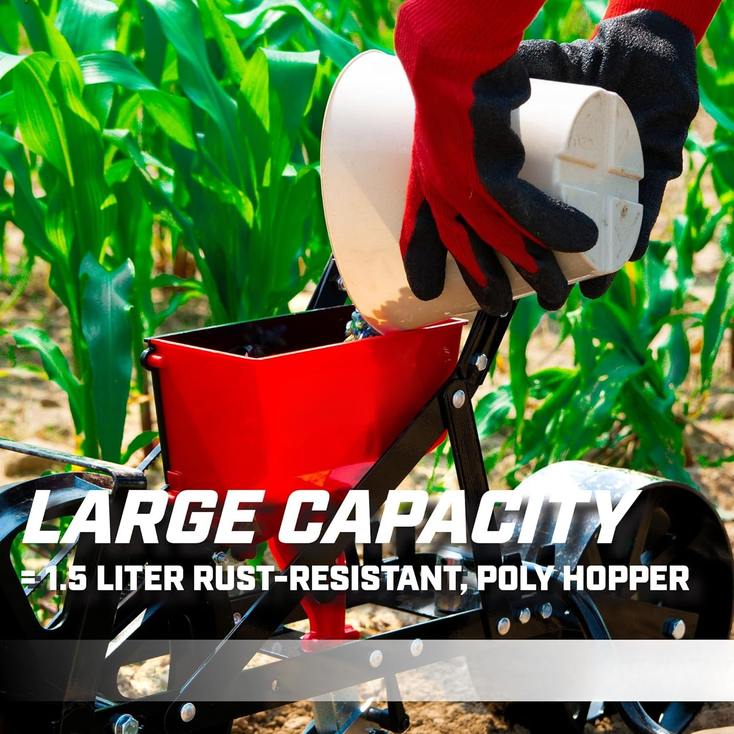 Garden Push Seeder Planter wit - مراجعة Garden Row Marker وسعره