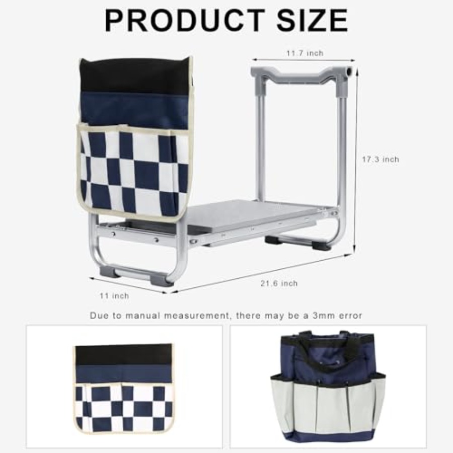 Garden Kneeler and Seat Wider  - مراجعة Gardening Tools Bag وسعره